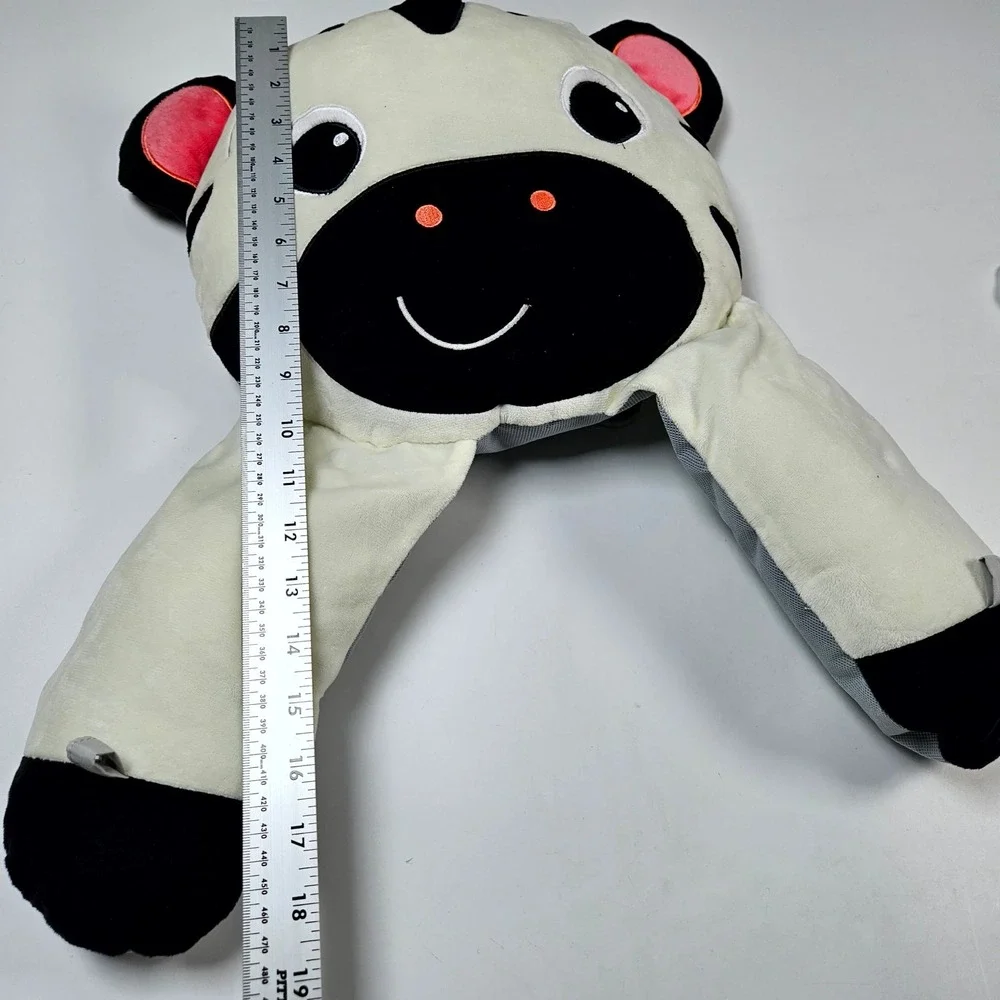 Baby Einstein Tummy Time Pillow Unisex OS White Black Zebra Plush Sensory Toy